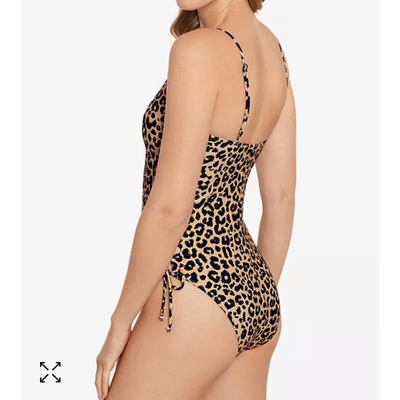 SALT + COVE Lace-Up Side One-Piece Swimsuit Sz Large - Picture 9 of 9